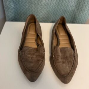 Me Too Taupe Suede Women's Flats